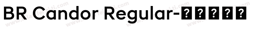 BR Candor Regular字体转换